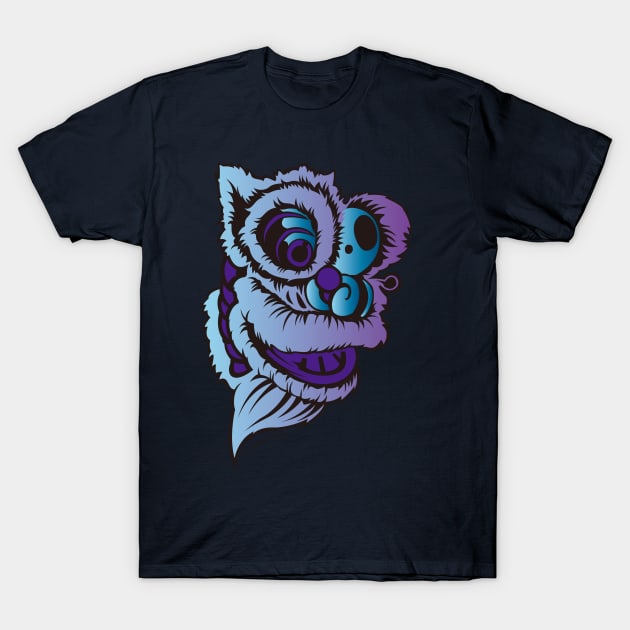 Blue Lion T-Shirt by Shanimation